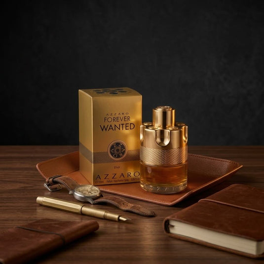 Azzaro Forever Wanted Elixir Parfum Men 3.4 Oz 100 ml Golden bottle