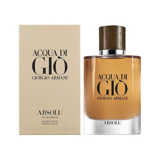 Acqua Di Gio Absolu EDP by Giorgio Armani Men 2.5 Oz 75 ml